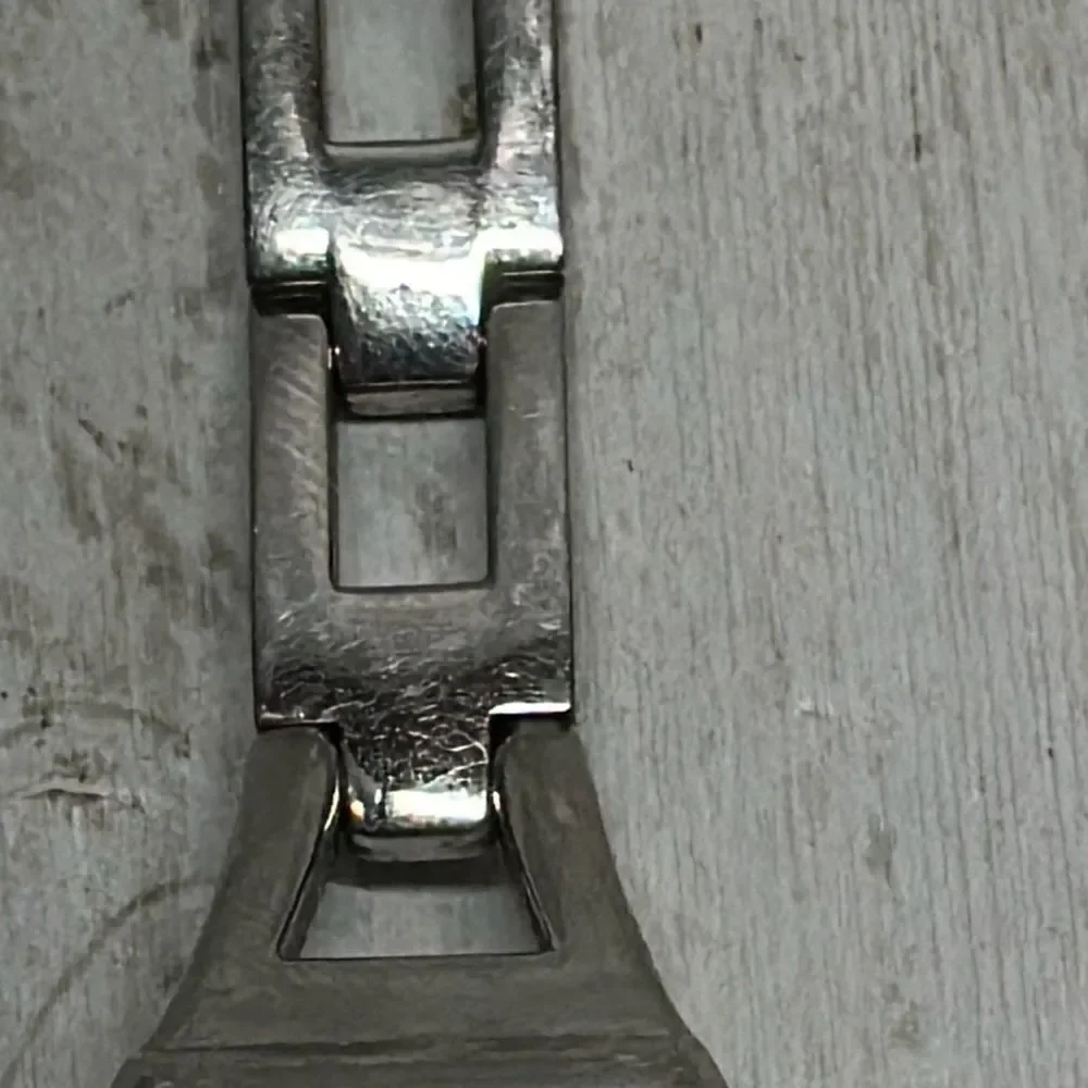 Fossil‎ BIG TIC ES9744 American Flag LED Dial Silver Tone Watch SCRATCHES